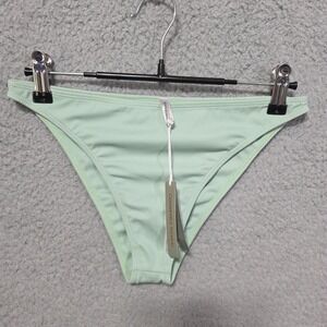 Gooseberry Seaside Bikini Bottoms Cheeky Thong Mint Sage Seafoam Size Small NWT
